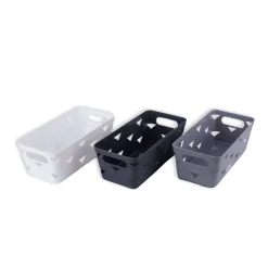SET 2 PZ CESTINO PORTA TUTTO OGGETTI ORGANIZER RETTANGOLARE 25.3X12.3X9 CM 10714