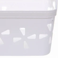 SET 2 PZ CESTO PORTAOGGETTI CESTINO PORTA TUTTO CON MANIGLIE 18,5X12X12 CM 10723