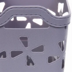 SET 2 PZ CESTO PORTAOGGETTI CESTINO PORTA TUTTO CON MANIGLIE 18,5X12X12 CM 10723