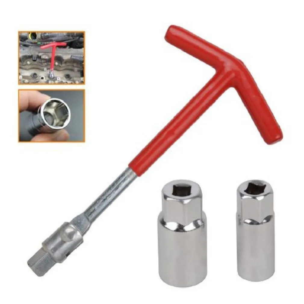 SET 3 PZ CHIAVE A T CON SNODO CON DOPPIA BUSSOLA SVITA CANDELE 16 – 21 MM 91636