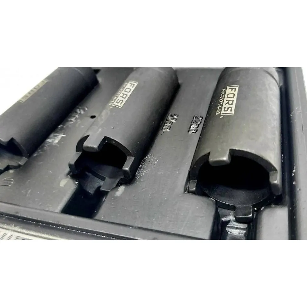 SET 3 PZ CHIAVE SMONTA E BLOCCA DADI FRIZIONE MOTO MANICOTTI QUATTRO DENTI 22774