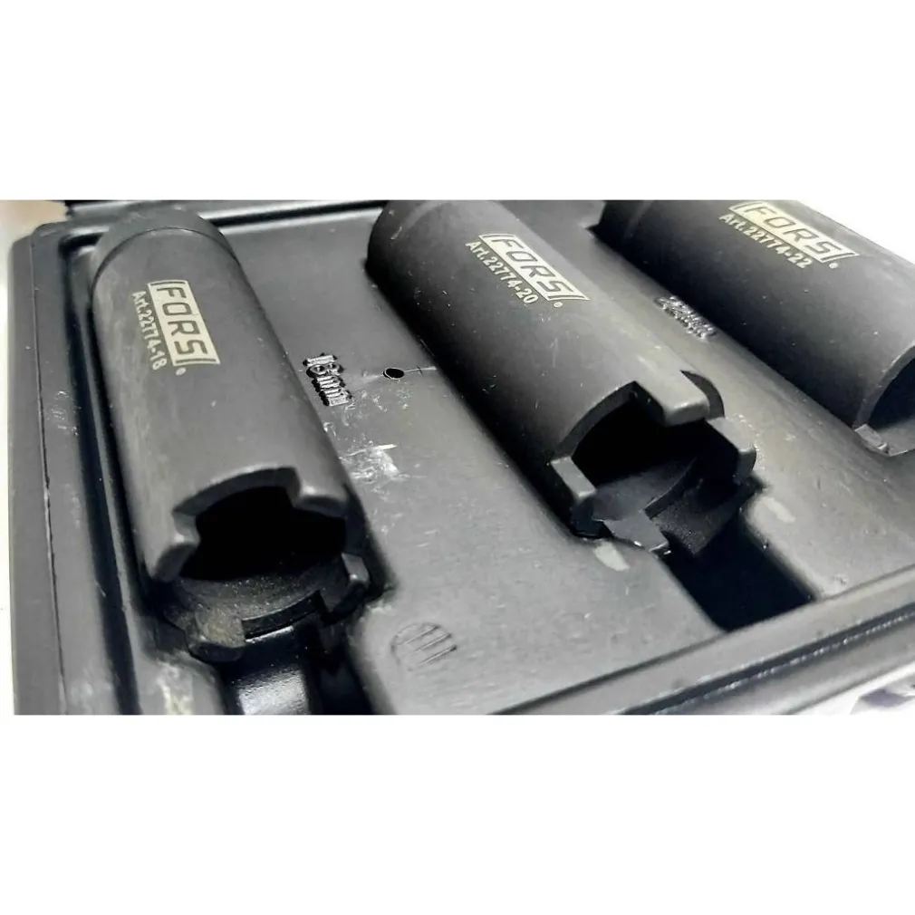 SET 3 PZ CHIAVE SMONTA E BLOCCA DADI FRIZIONE MOTO MANICOTTI QUATTRO DENTI 22774