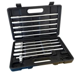 SET 11 PZ CHIAVI CHIAVE A T ESAGONALI EXTRA LUNGHE 9 BUSSOLE 8-19MM ZT5011