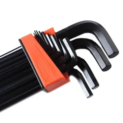 SET 13 PZ CHIAVI CHIAVE ESAGONALI AD ELLE LUNGHE BRUGOLA SERIE PROFESSIONALE