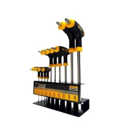 SET 10 PZ CHIAVI TORX CON IMPUGNATURA A T CACCIAVITI MANICO ANTISCIVOLO 262009