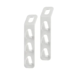 SET 2 PZ CONNETTORI APPENDIABITI SALVASPAZIO PER ARMADIO GRUCCE A 3 GANCI 87356