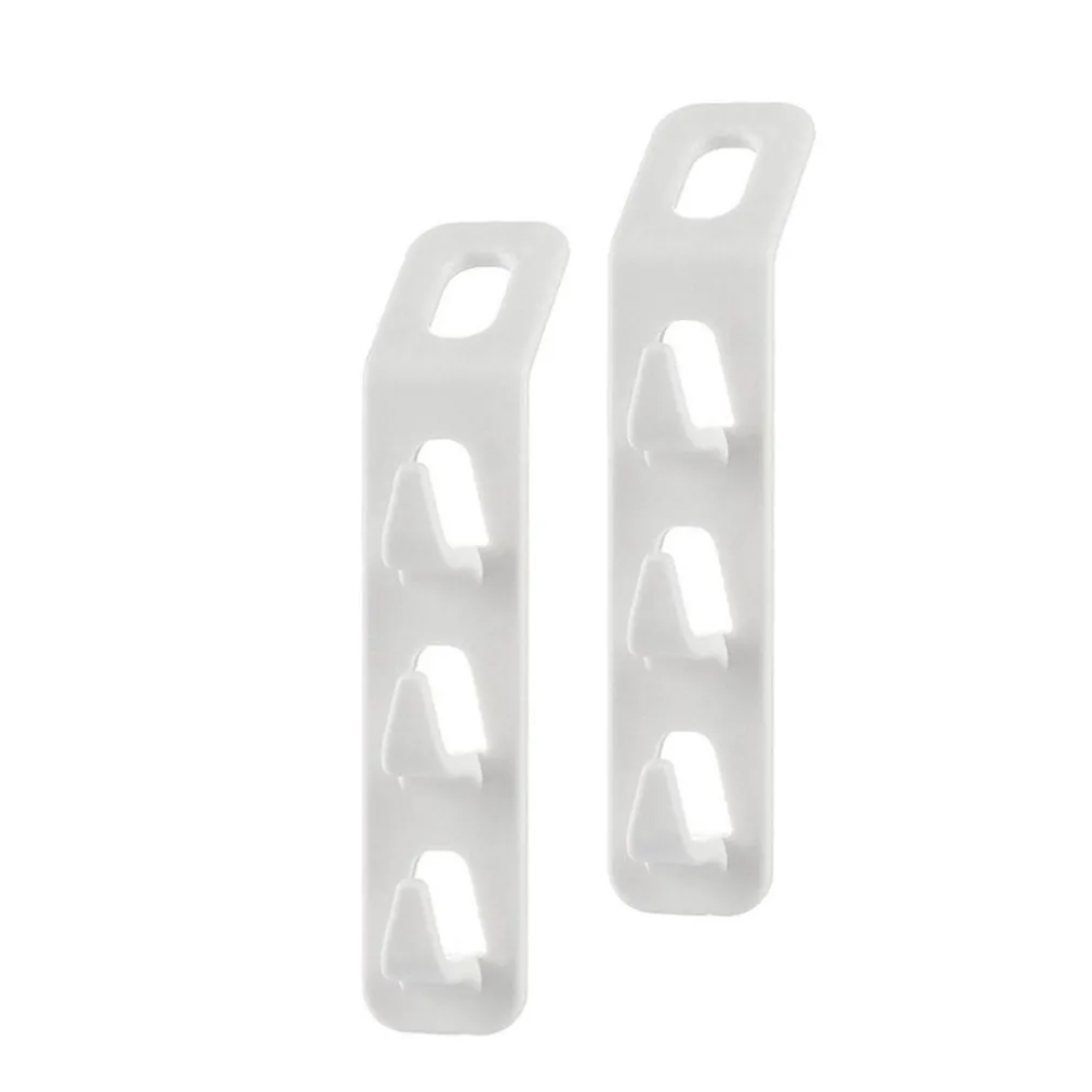 SET 2 PZ CONNETTORI APPENDIABITI SALVASPAZIO PER ARMADIO GRUCCE A 3 GANCI 87356