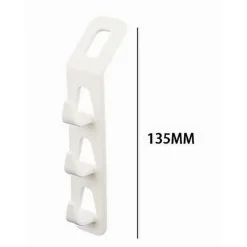 SET 2 PZ CONNETTORI APPENDIABITI SALVASPAZIO PER ARMADIO GRUCCE A 3 GANCI 87356