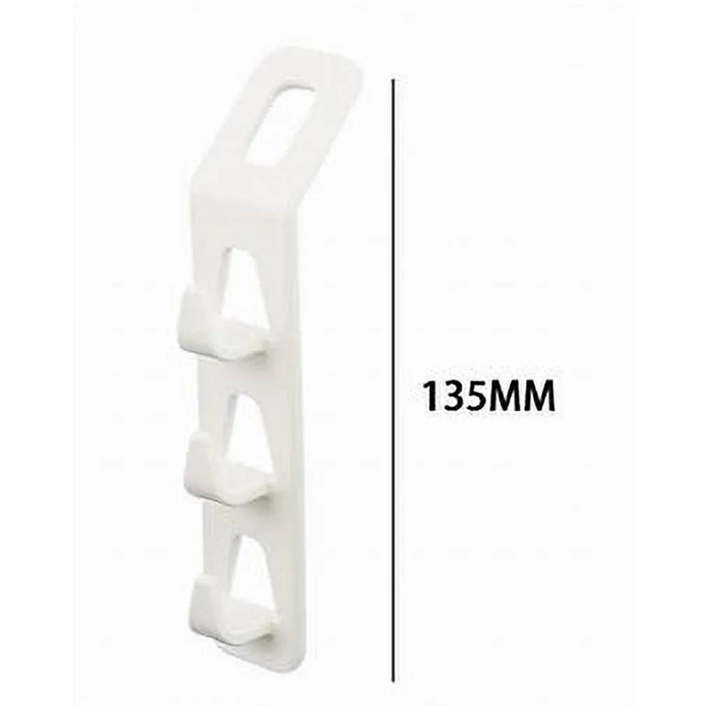 SET 2 PZ CONNETTORI APPENDIABITI SALVASPAZIO PER ARMADIO GRUCCE A 3 GANCI 87356