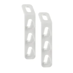 SET 2 PZ CONNETTORI APPENDIABITI SALVASPAZIO PER ARMADIO GRUCCE A 3 GANCI 87356