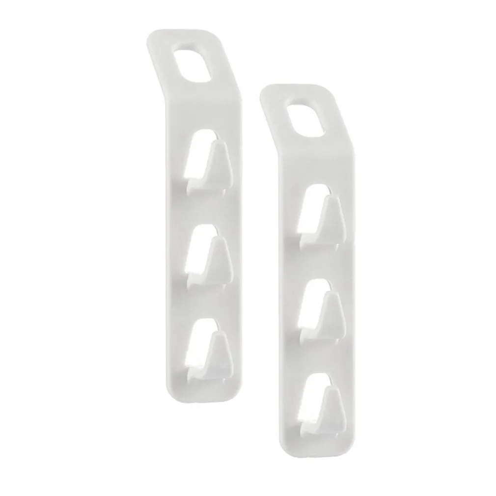 SET 2 PZ CONNETTORI APPENDIABITI SALVASPAZIO PER ARMADIO GRUCCE A 3 GANCI 87356