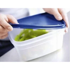 SET 6 PZ CONTENITORI ERMETICI CON COPERCHIO PER CONSERVARE ALIMENTI RETTANGOLARI