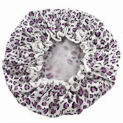 SET 2 PZ CUFFIA DOCCIA BAGNO ELASTICO FANTASIA ANIMALIER PROTEGGE CAPELLI 10041