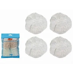 SET 8 PZ CUFFIA PER DOCCIA BAGNO ELASTICO FANTASIA A POIS PROTEGGE CAPELLI 79525