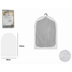 SET 2 PZ CUSTODIA SACCA COPRIABITI COPRI ABITO VESTITO GIACCA 60X120CM EVA 87411