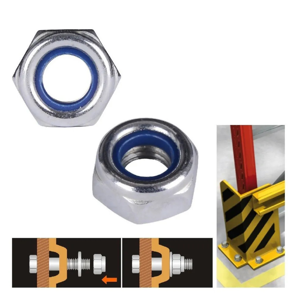 SET 55 PZ DADO ESAGONALE DADI DI SERRAGGIO M4 4MM ANTISCIVOLO BULLONI VITI 93338