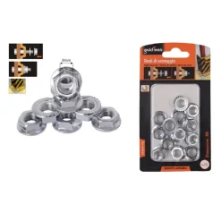 SET 13 PZ DADO ESAGONALE FLANGIATO DADI DI SERRAGGIO M8 BULLONI VITE 8MM 94924