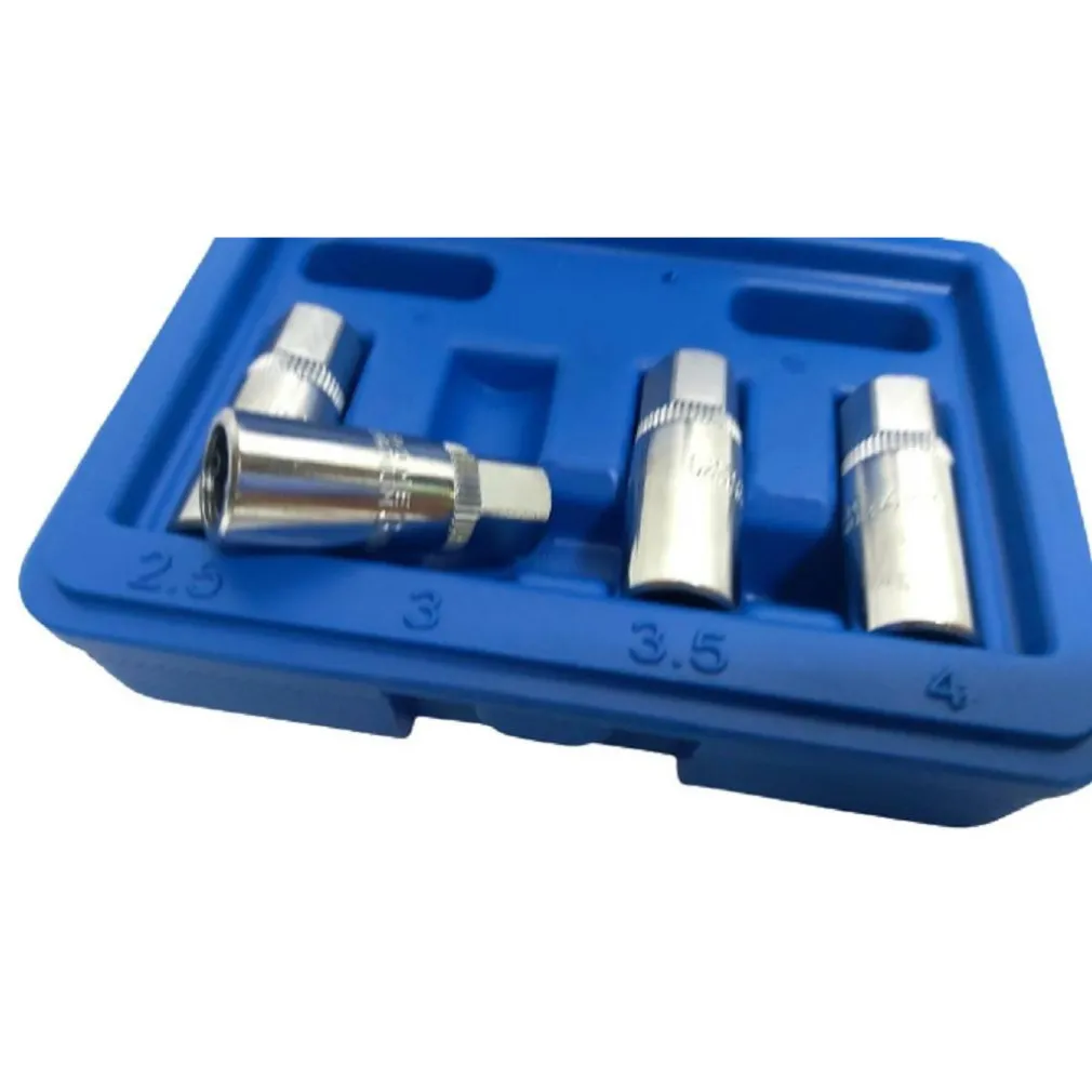 SET 4 PZ ESTRATTORI PER PRIGIONIERI A RULLO RIMOZIONE VITE SPEZZATE ATTACCO 1/4"