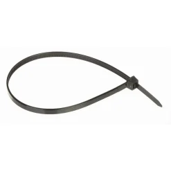 SET 100 PZ FASCETTE SERRACAVO AUTOBLOCCANTI IN NYLON NERO 4.8MM X 200MM 48-200-N