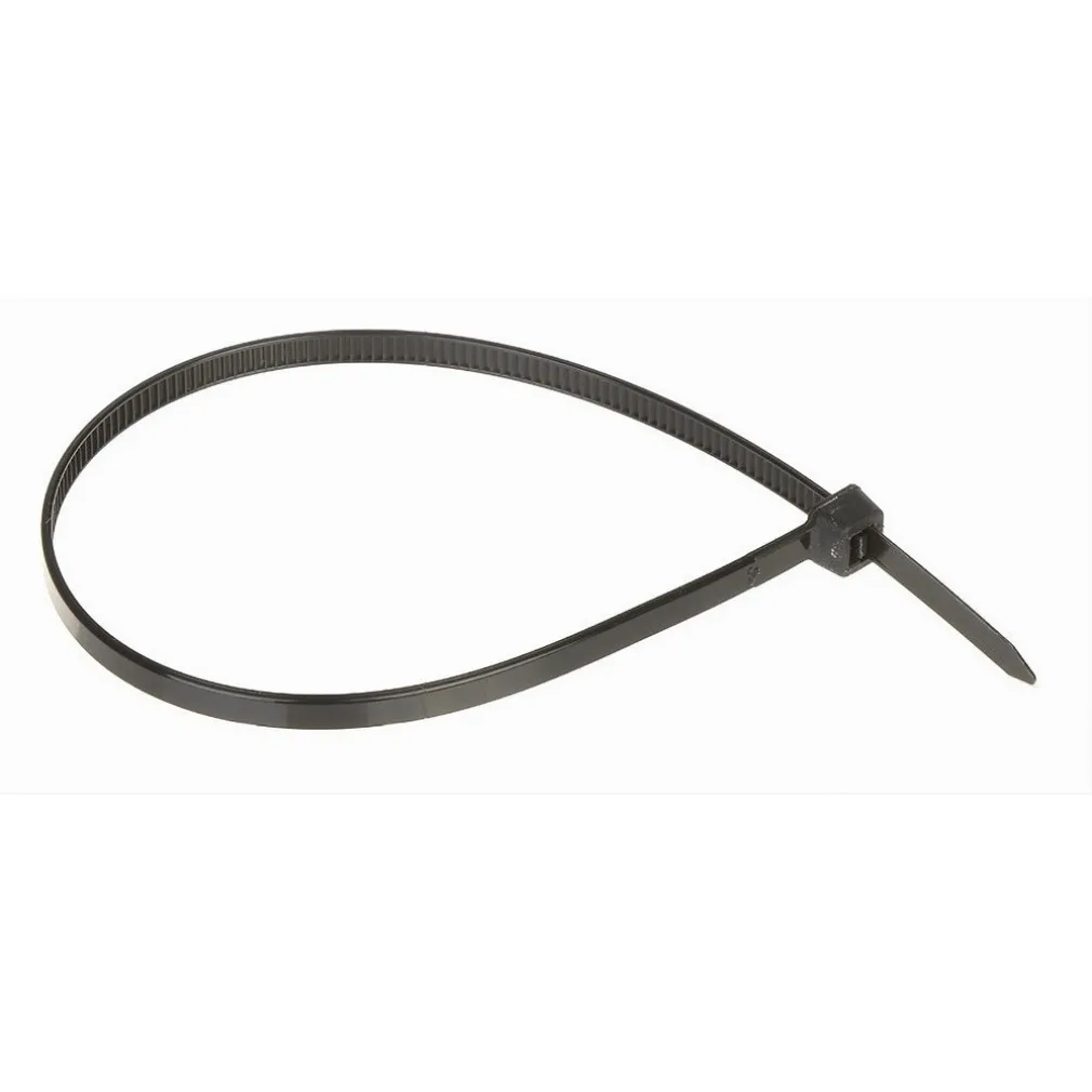 SET 100 PZ FASCETTE SERRACAVO AUTOBLOCCANTI IN NYLON NERO 4.8MM X 200MM 48-200-N