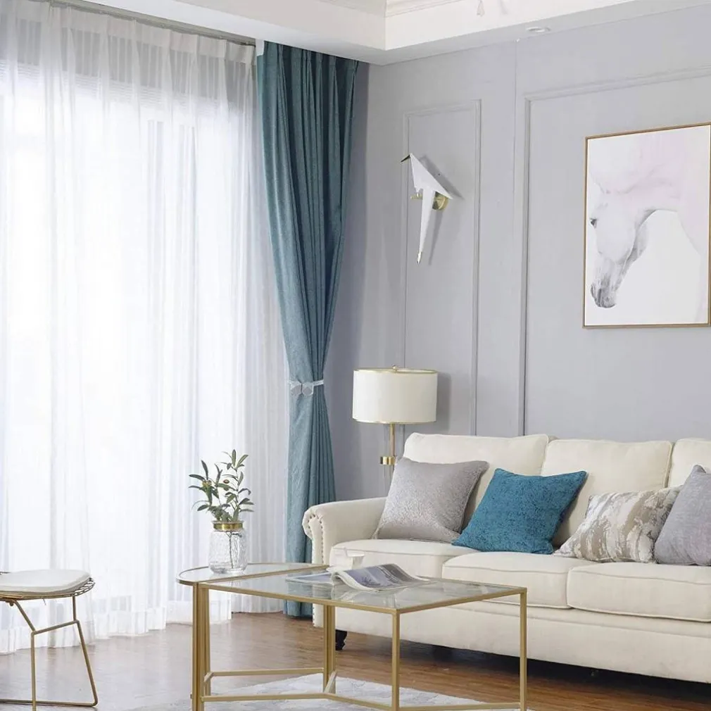 SET 2 PZ FERMATENDE MAGNETICI PER TENDA MODERNO FIBBIA INTRECCIATA COLORE GRIGIO