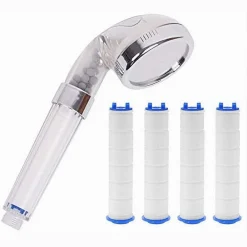 SET 4 PZ FILTRO RICAMBIO PER DOCCETTA SOFFIONE DOCCIA DEPURA ACQUA BAGNO 87517