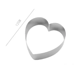 SET 2 PZ FORME A CUORE PER DOLCI BISCOTTI CAKE DESIGN STAMPINI TORTE 12CM 98935