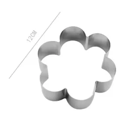 SET 2 PZ FORME PER DOLCI BISCOTTI A FIORE STAMPINI DECORAZIONE TORTE 12 CM 98930