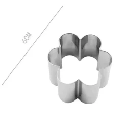 SET 6 PZ FORME PER DOLCI BISCOTTI A FIORE STAMPINI DECORAZIONE TORTE 6 CM 98927