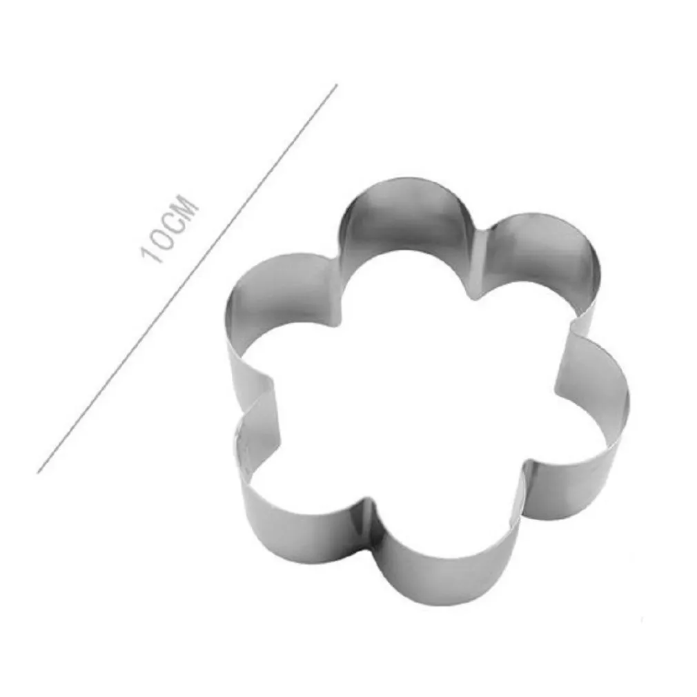 SET 2 PZ FORME PER DOLCI BISCOTTI A FIORE STAMPINI DECORAZIONE TORTE 10 CM 98929