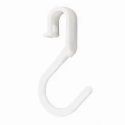 SET 6 PZ GANCI MULTIUSO FORMA S SALVASPAZIO PER CUCINA BAGNO CASA BIANCHI 87365