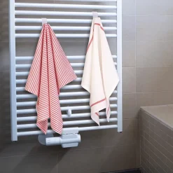 SET 2 PZ GANCI PER TERMOARREDO BAGNO APPENDINI PORTASCIUGAMANI RADIATORE 87004