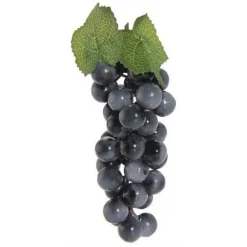 SET 6 PZ GRAPPOLO GRAPPOLI UVA 15CM VIOLA REALISTICI FRUTTA FINTA CENTROTAVOLA