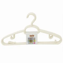 SET 5 PZ GRUCCE IN PLASTICA STAMPELLE APPENDIABITO PANTALONI GIACCHE BEIGE 79326