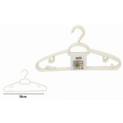 SET 5 PZ GRUCCE IN PLASTICA STAMPELLE APPENDIABITO PANTALONI GIACCHE BEIGE 79326