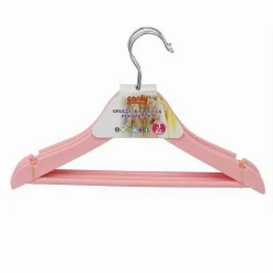 SET 3 PZ GRUCCE STAMPELLE APPENDIABITI VESTITI PANTALONI PER BAMBINI ROSA 79312