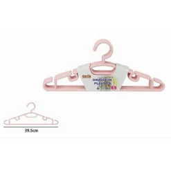 SET 5 PZ GRUCCE STAMPELLE APPENDIABITO IN PLASTICA VESTITI PANTALONI ROSA 79323