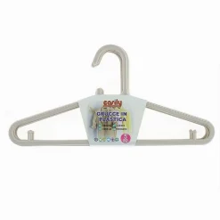 SET 5 PZ GRUCCE STAMPELLE APPENDIABITO IN PLASTICA BEIGE PANTALONI GIACCHE 87690