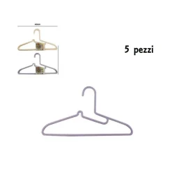 SET 5 PZ GRUCCE STAMPELLE APPENDIABITO PLASTICA VESTITI PANTALONI GIACCHE
