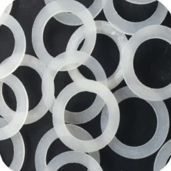 SET 12 PZ GUARNIZIONI SILICONE TRASPARENTE IDRAULICA SANITARI BAGNO MIS 3/4