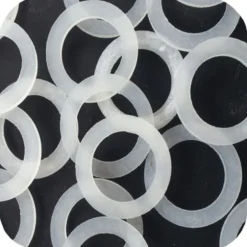 SET 12 PZ GUARNIZIONI SILICONE TRASPARENTE IDRAULICA SANITARI BAGNO MIS 1/2