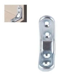 SET 2 PZ LASTRINA AD ANGOLO 50MM SOSTEGNO STAFFA ANGOLARE CON VITI MOBILI 94780