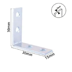 SET 4 PZ LASTRINE AD ANGOLO LASTRINA ANGOLARE 30X30X15X2MM CON VITI MOBILI 57111