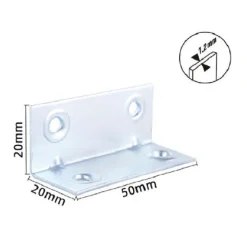 SET 4 PZ LASTRINE LASTRINA AD ANGOLO ANGOLARE 50X20X20X1.2 MM VITI MOBILI 57128