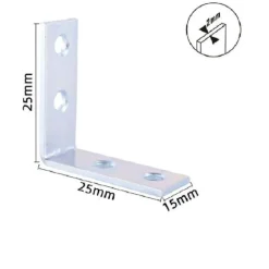 SET 4 PZ LASTRINE LASTRINA AD ANGOLO ANGOLARE 25X25X15X2MM CON VITI MOBILI 57110