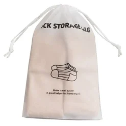 SET 3 PZ ORGANIZER DA VIAGGIO CASA BORSA PER CALZINI 18X28CM SACCO CON COULISSE 87702