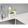 SET 2 PZ ORGANIZER PER LAVELLO DISPENSER DI SAPONE LIQUIDO + CONTENITORE SPUGNE