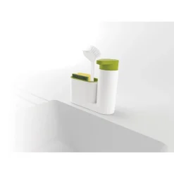 SET 2 PZ ORGANIZER PER LAVELLO DISPENSER DI SAPONE LIQUIDO + CONTENITORE SPUGNE