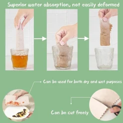 SET 10 PZ PANNI STROFINACCI PER PULIZIA VETRI FINESTRE PIATTI CUCINA RIUTILIZZABILI