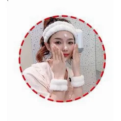 SET 3 PZ POLSINI FASCIA PER CAPELLI VARI MODELLI LAVAGGIO VISO TRATTAMENTI 10757